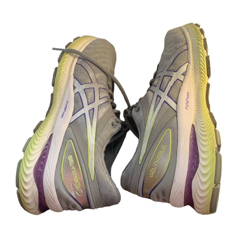 Asics Womens Gel Nimbus 22 Gray Comfort Athletic Sneaker Shoes Size US 10 - Picture 7 of 11